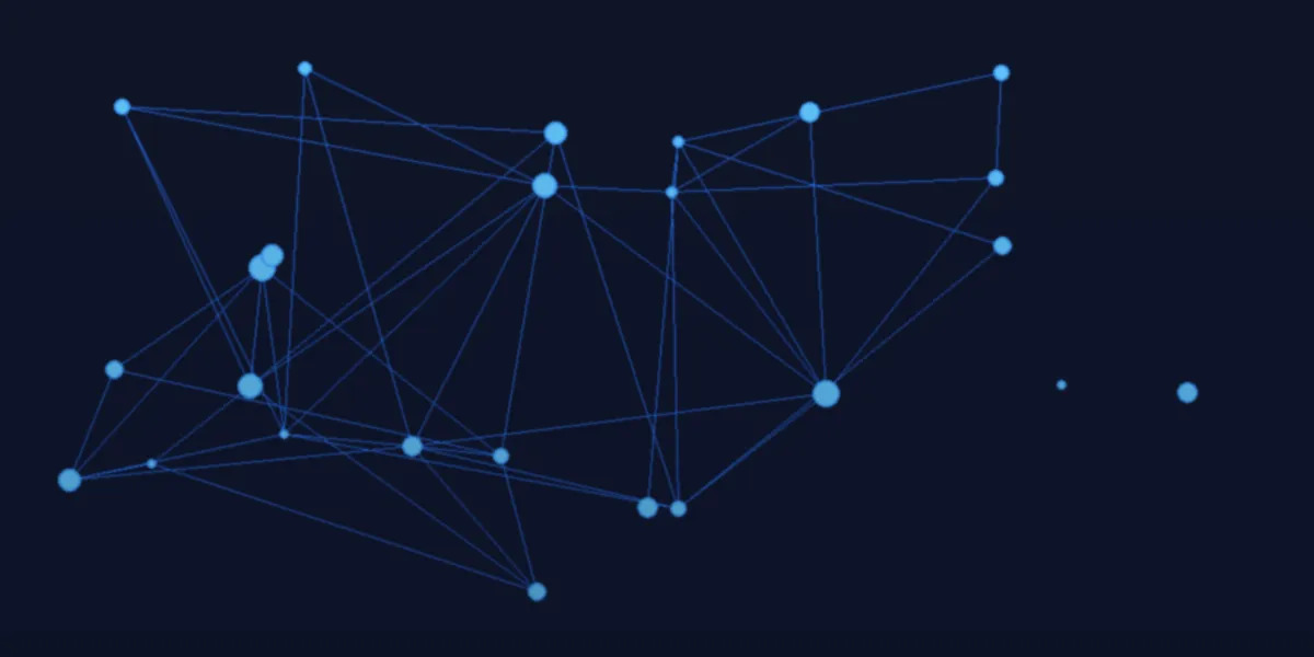 Abstract technology background with neural network patterns